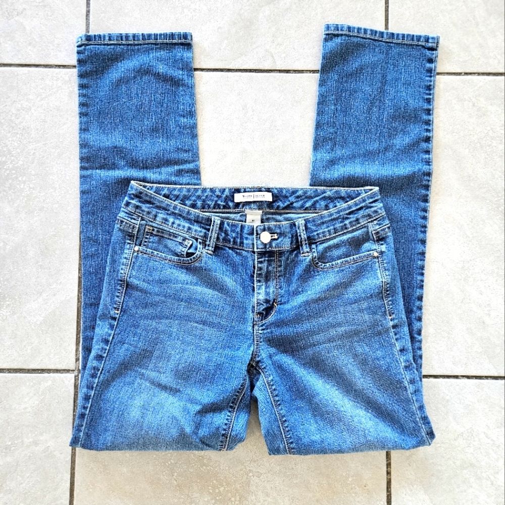 White House Black Market Blanc Slim Leg Sz 4